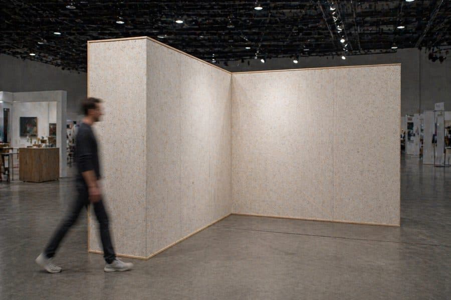 Pressed booth — applied installation