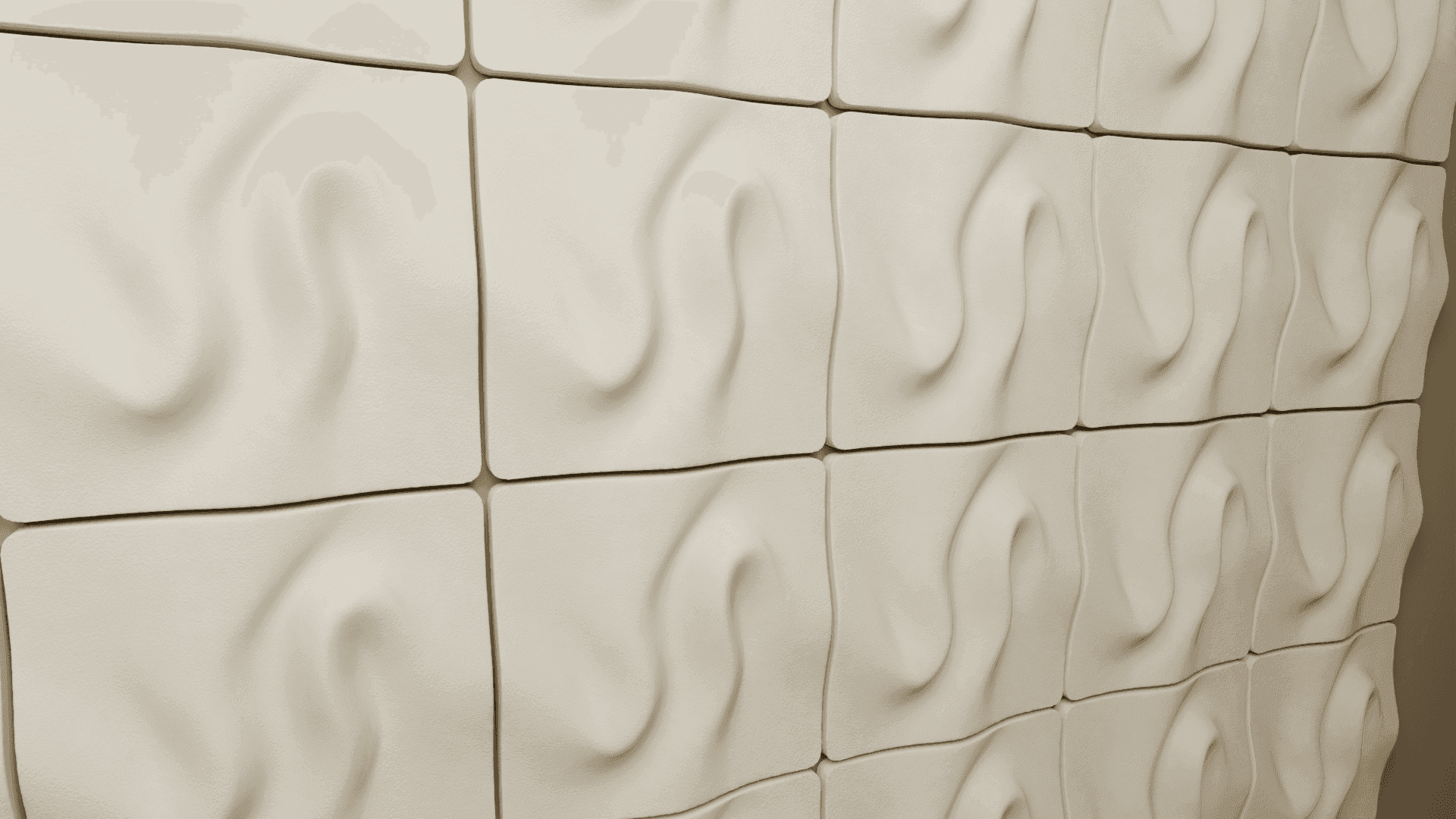 NUMU grown acoustic panels — FOLD product line, interior architecture