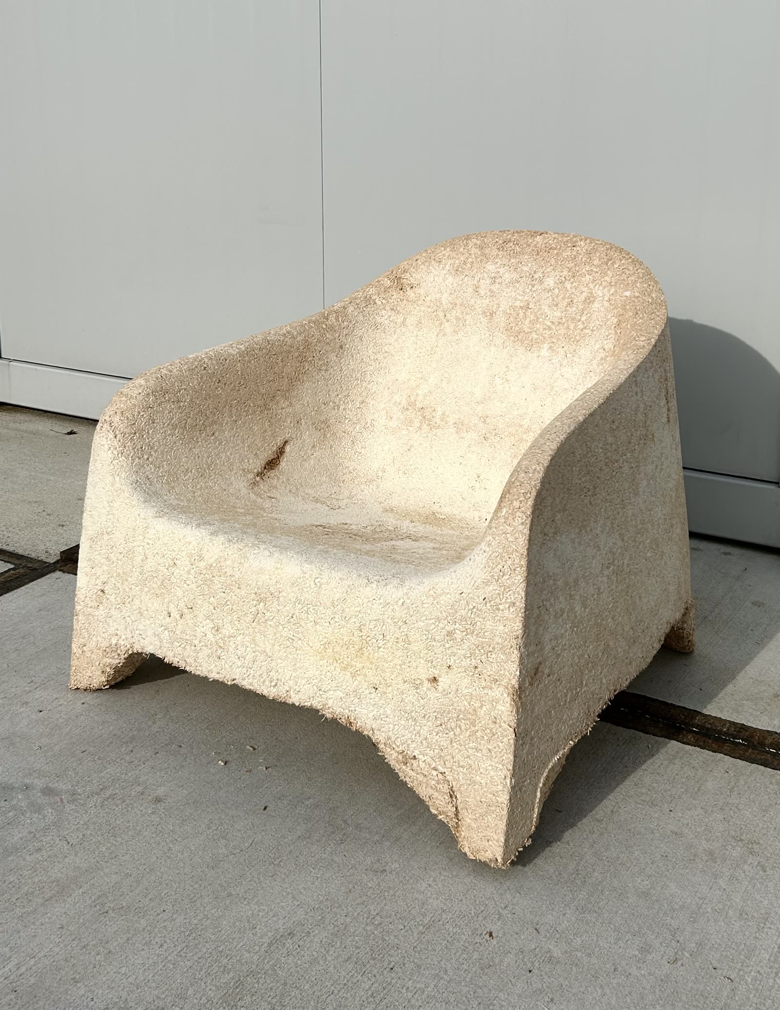 Grown mycelium chair — NUMU material formed into product application