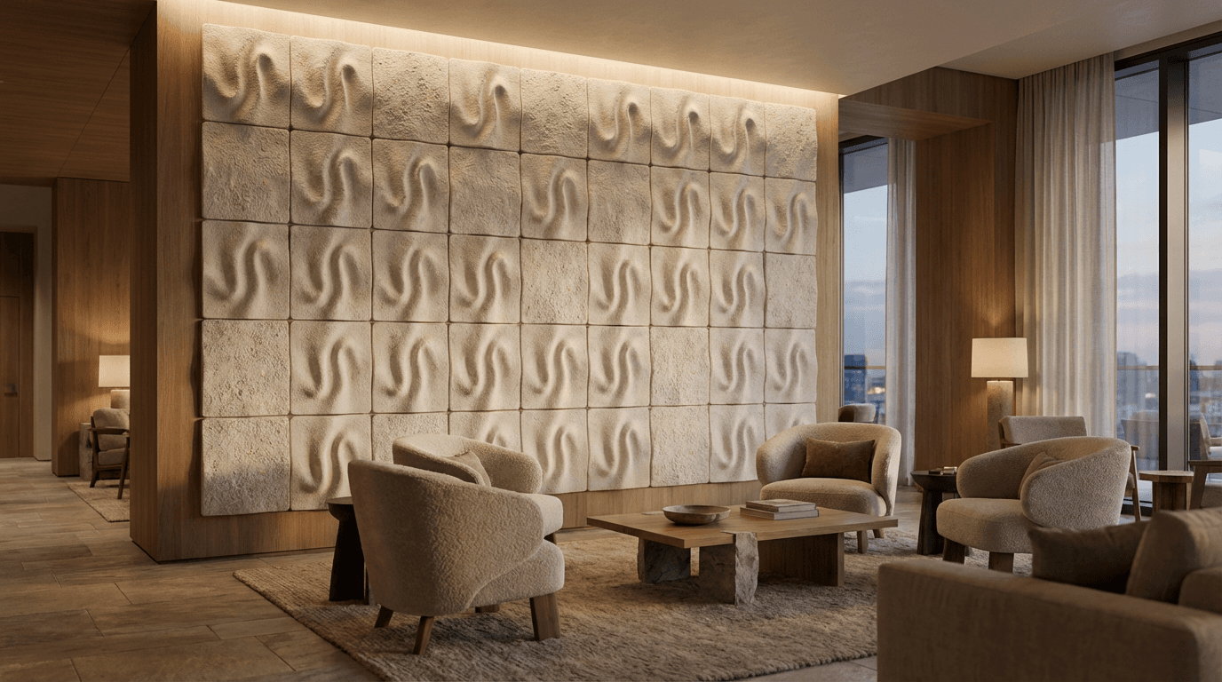 FOLD acoustic panels in an interior setting