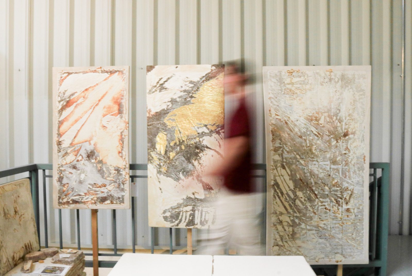 Large grown works under development in the NUMU studio