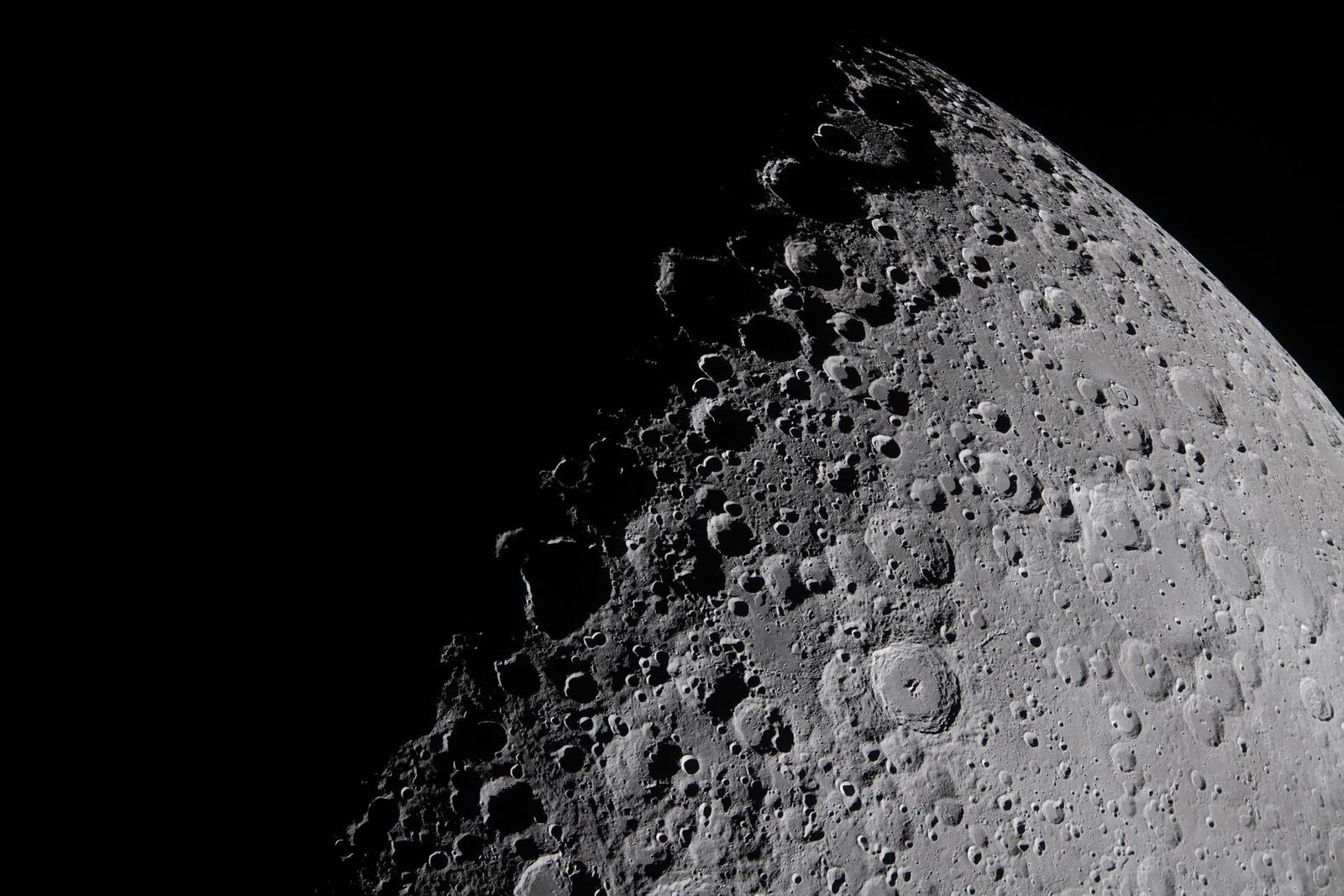 The lunar terminator photographed by the Artemis II crew. Image: NASA
